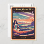 引っ越しましたからユタ |ヴィンテージはがき ポストカード (正面/裏面)