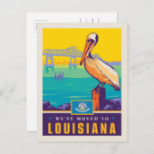 引っ越しましたからルイジアナ インビテーションポストカード (正面/裏面)