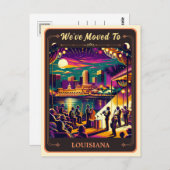 引っ越しましたからルイジアナ |ヴィンテージはがき ポストカード (正面/裏面)