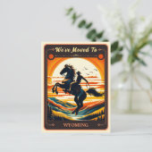 引っ越しましたからワイオミング |ヴィンテージはがき ポストカード (スタンド正面)