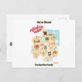 引っ越しましたからワイリーテキサス州はがき シーズンポストカード (正面/裏面)