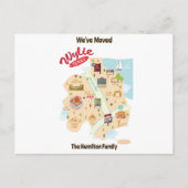 引っ越しましたからワイリーテキサス州はがき シーズンポストカード (正面)