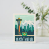 引っ越しましたからワシントン インビテーションポストカード (スタンド正面)