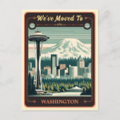 引っ越しましたからワシントン |ヴィンテージはがき ポストカード (正面)