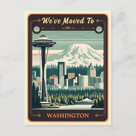 引っ越しましたからワシントン |ヴィンテージはがき ポストカード (正面)