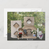 引っ越しましたから大家へ 案内ポストカード (正面/裏面)