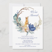 引っ越しましたかわいいウッドランドキツネ水彩フローラ (正面)