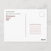 引っ越しましたかわいいリトルハウスファンタスティックおもしろい値 ポストカード (裏面)