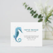 引っ越しましたかわいい海馬の動き発表 ポストカード (スタンド正面)