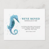 引っ越しましたかわいい海馬の動き発表 ポストカード (正面)