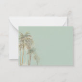 引っ越しましたが沿岸地域に移転する発表 ノートカード (裏面)