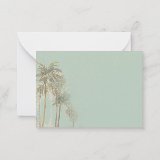 引っ越しましたが沿岸地域に移転する発表 ノートカード (裏面)