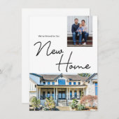 引っ越しましたと新しいホームファミリーハウスの写真 シーズンカード (正面/裏面)