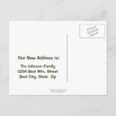 引っ越しましたに！アドレスの変更 案内ポストカード (裏面)