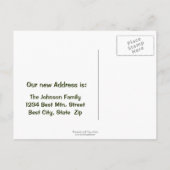 引っ越しましたに！フローラ追跡アドレスの変更 案内ポストカード (裏面)