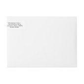 引っ越しましたのクリスマスのストッキングのクリスマスのラベル ラップアラウンドラベル (正面)