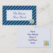 引っ越しましたのプロフィールカードテンプレート 名刺 (正面/裏面)