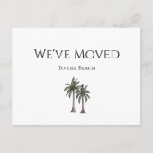 引っ越しましたのヤシの木が移動 案内ポストカード (正面)