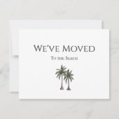 引っ越しましたのヤシの木が移動 案内状 (正面)