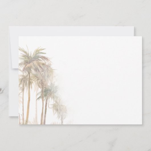 引っ越しましたのヤシの木の移動アドレス 案内状 (裏面)