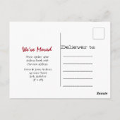 引っ越しましたのリース発表 ポストカード (裏面)