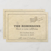 引っ越しましたの住所の変更 案内状 (正面/裏面)