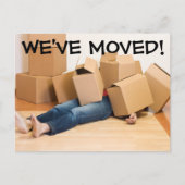 引っ越しましたの住所変更はがき 案内ポストカード (正面)