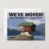 引っ越しましたの住所変更はがき 案内ポストカード (正面/裏面)