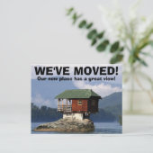 引っ越しましたの住所変更はがき 案内ポストカード (スタンド正面)