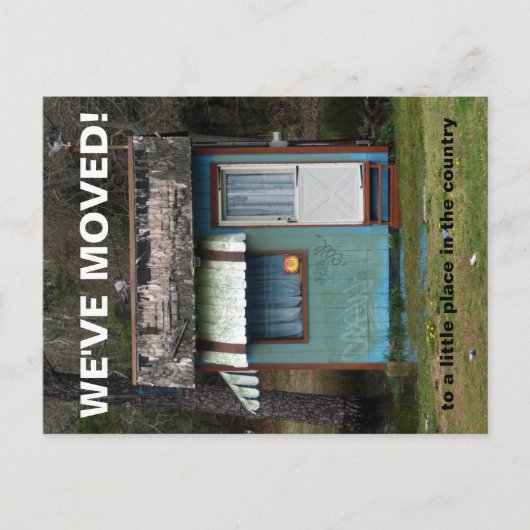 引っ越しましたの住所変更はがき 案内ポストカード (正面)