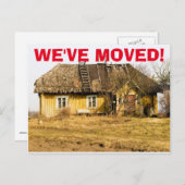 引っ越しましたの住所変更はがき 案内ポストカード (正面/裏面)