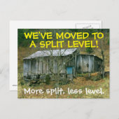 引っ越しましたの住所変更はがき 案内ポストカード (正面/裏面)