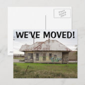 引っ越しましたの住所変更はがき 案内ポストカード (正面/裏面)