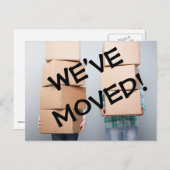 引っ越しましたの住所変更はがき 案内ポストカード (正面/裏面)