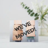 引っ越しましたの住所変更はがき 案内ポストカード (スタンド正面)
