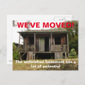 引っ越しましたの住所変更はがき 案内ポストカード (正面/裏面)