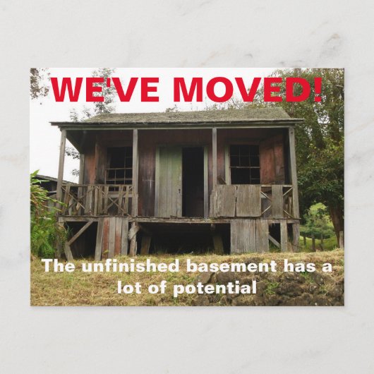 引っ越しましたの住所変更はがき 案内ポストカード (正面)