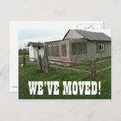 引っ越しましたの住所変更はがき 案内ポストカード (正面/裏面)