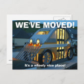 引っ越しましたの住所変更はがき 案内ポストカード (正面/裏面)