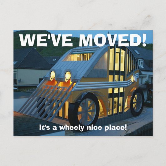 引っ越しましたの住所変更はがき 案内ポストカード (正面)