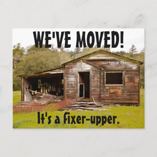 引っ越しましたの住所変更はがき 案内ポストカード (正面)