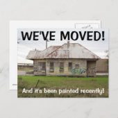 引っ越しましたの住所変更はがき 案内ポストカード (正面/裏面)
