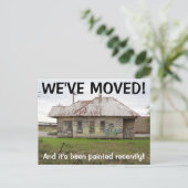 引っ越しましたの住所変更はがき 案内ポストカード (スタンド正面)
