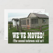 引っ越しましたの住所変更はがき 案内ポストカード (正面/裏面)