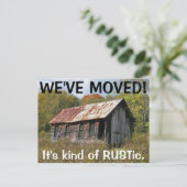 引っ越しましたの住所変更はがき 案内ポストカード (スタンド正面)