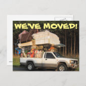 引っ越しましたの住所変更はがき 案内ポストカード (正面/裏面)