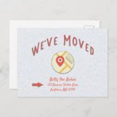 引っ越しましたの住所変更 ポストカード (正面/裏面)