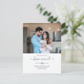 引っ越しましたの変更の写真の移動 案内ポストカード (スタンド正面)