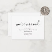 引っ越しましたの変更カードの挿入 ノートカード (正面/裏面インサイチュ)