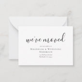 引っ越しましたの変更カードの挿入 ノートカード (正面)